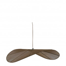 ALBA pendant light in brown weave - ø 90 cm