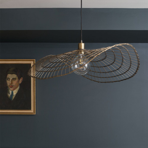 MAHA Pendant Light in Metal with Bronze Finish - 75 cm