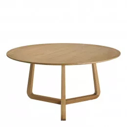 Table MAXINE ronde en chêne clair - ø 150 cm