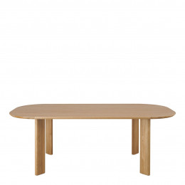 SIMONA table in light oak - 220 x 110 x 75 cm