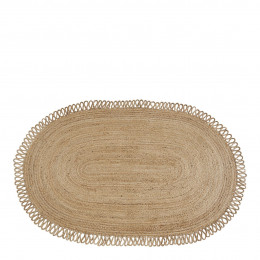 Tapis OVALE en jute - 250 x 140 cm