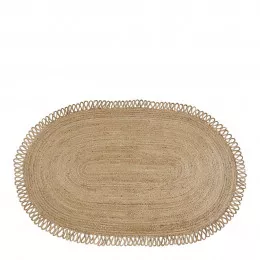 Tapis OVALE en jute - 250 x 140 cm