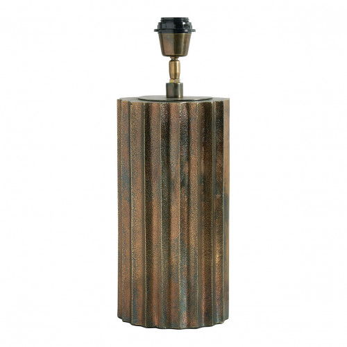 ATHÉNA lamp base in metal with antique brass finish - ø 15 x 33 cm