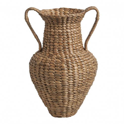 Vase amphore décorative OASIS en osier - Grand modèle - H. 40 cm