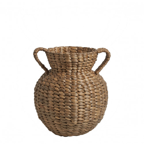 Vase amphore décorative OASIS en osier - Petit modèle - H. 26 cm