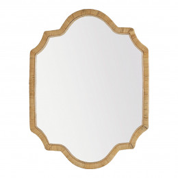 Miroir MATHILDE en rotin - H. 120 cm