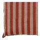 Housse de coussin BAYADÈRE en coton - Nude et rouge brique - 60 x 40 cm
