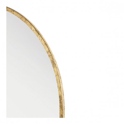 VICTORIA round lighted mirror in metal with brass finish - ø 90 cm