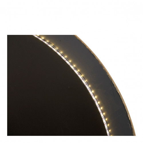 VICTORIA round lighted mirror in metal with brass finish - ø 90 cm