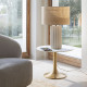 Pied de lampe ATHÉNA en céramique blanche - ø 17 x 50 cm