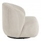 Fauteuil LISETTE en velours côtelé - Crème