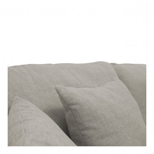 ANGIE Sofa in mixed linen - Light gray