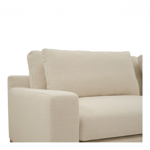 Canapé LÉONORE en lin mélangé - Écru