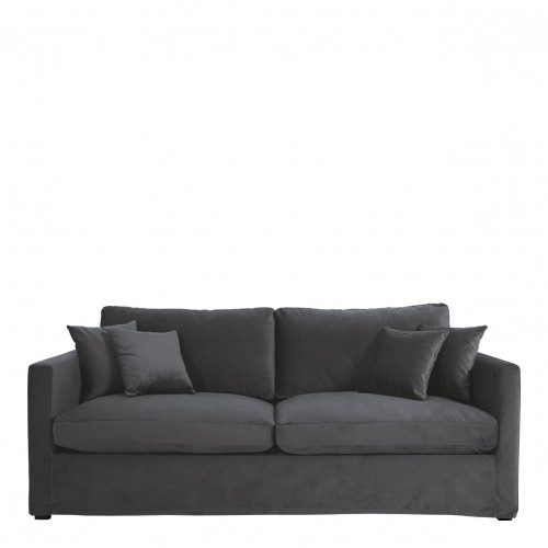 ANGIE Sofa in velvet - Dark gray