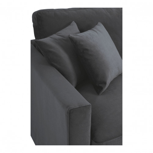 ANGIE Sofa in velvet - Dark gray