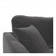 Fauteuil ANGIE en velours - Gris foncé