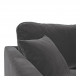 Fauteuil ANGIE en velours - Gris foncé