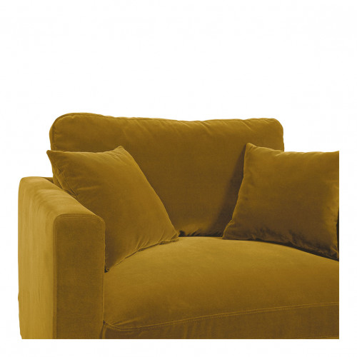 Fauteuil ANGIE en velours - Safran