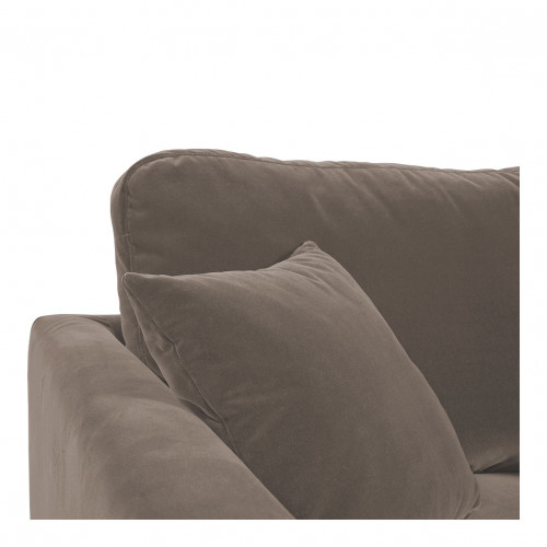 ANGIE armchair in velvet - Taupe