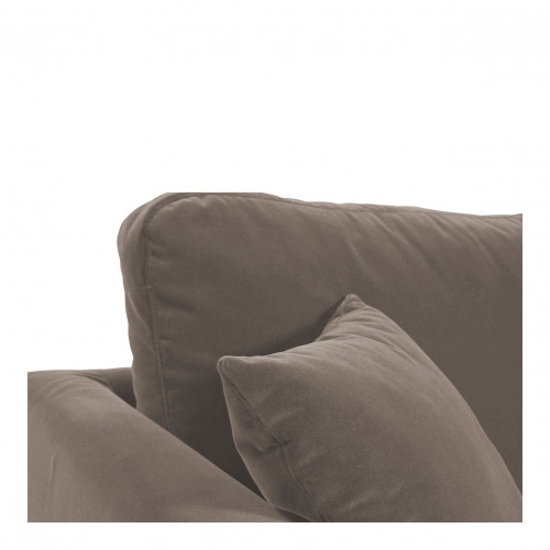 ANGIE armchair in velvet - Taupe