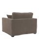 Fauteuil ANGIE en velours - Taupe