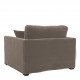 Fauteuil ANGIE en velours - Taupe