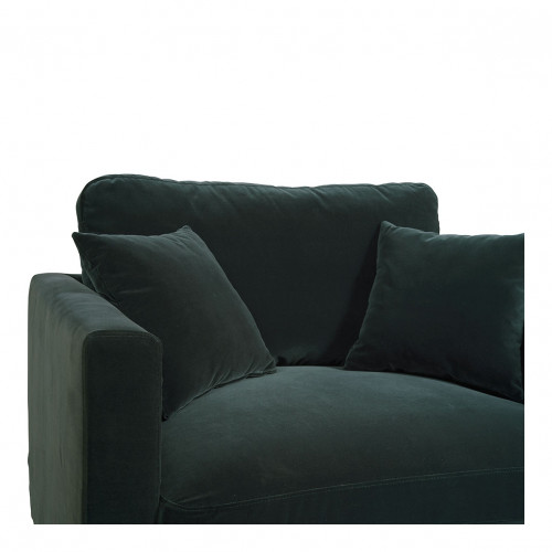 Fauteuil ANGIE en velours - Vert forêt Fauteuil ANGIE en velours - Vert forêt