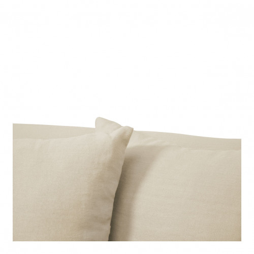 Fauteuil GABRIEL en lin mélangé - Écru