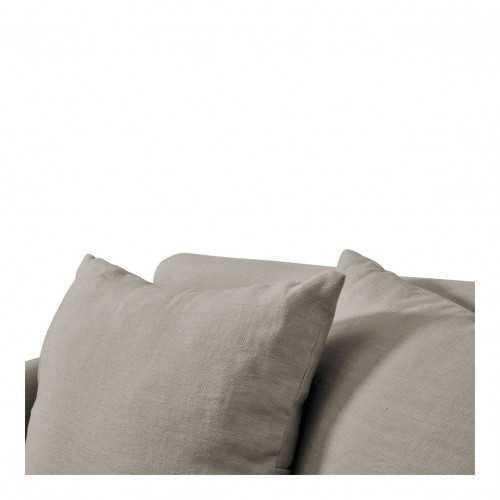 GABRIEL Armchair in linen blend - Light gray