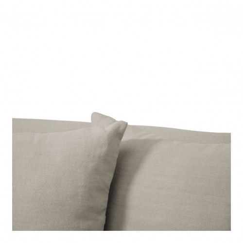 Fauteuil GABRIEL en lin mélangé - Gris clair