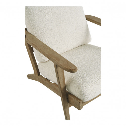 Fauteuil JULES en bouclette - Crème Fauteuil JULES en bouclette - Crème