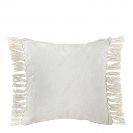 PAULA iridescent velvet cushion cover - White - 50 x 50 cm