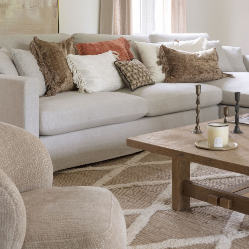 PAULA Cushion Cover in Iridescent Velvet - Burnt Orange - 50 x 50 cm