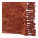 Housse de coussin PAULA en velours irisé - Orange brûlé - 50 x 50 cm