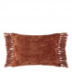 Housse de coussin PAULA en velours irisé - Orange brûlé - 60 x 40 cm