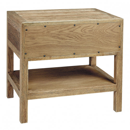 MARCELLE Light Oak Nightstand