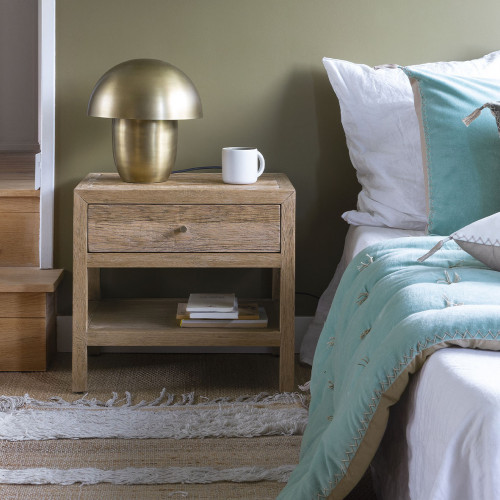 MARCELLE Light Oak Nightstand