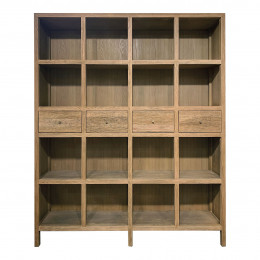 MARCELLE Light Oak Bookcase
