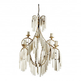 ANASTASIA Metal and Bead Pendant Light