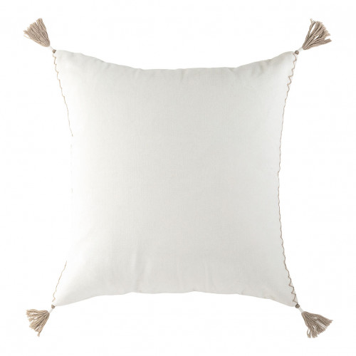 Housse de coussin MATTÉO en velours de coton - Blanc - 50 x 50 cm