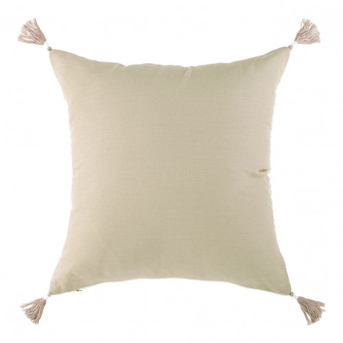 MATTÉO Cotton Velvet and Linen Cushion Cover - White - 50 x 50 cm