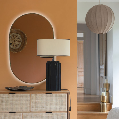 CALYPSO Jute Canvas Pendant Light - ⌀ 58 cm