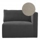 Canapé LOU en lin - Beige - Module droit