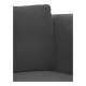 Canapé LOU en velours de coton - Gris foncé - Module droit