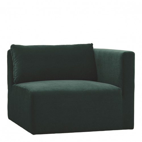 LOU Sofa in cotton velvet - Forest green - Right module