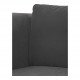 Canapé LOU en velours de coton - Gris foncé - Module gauche