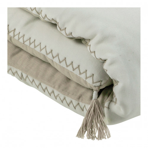 MATTÉO Futon in cotton velvet and linen - 180 x 80 cm - White