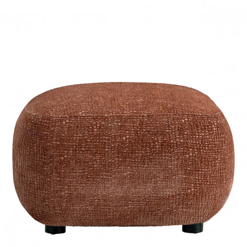 LISETTE Ottoman in velvet jacquard fabric - Rosewood