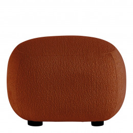 Pouf LISETTE en bouclette - Terracotta