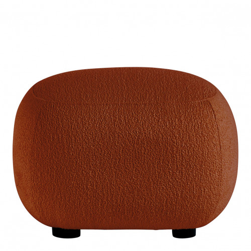 LISETTE Ottoman in boucle - Terracotta